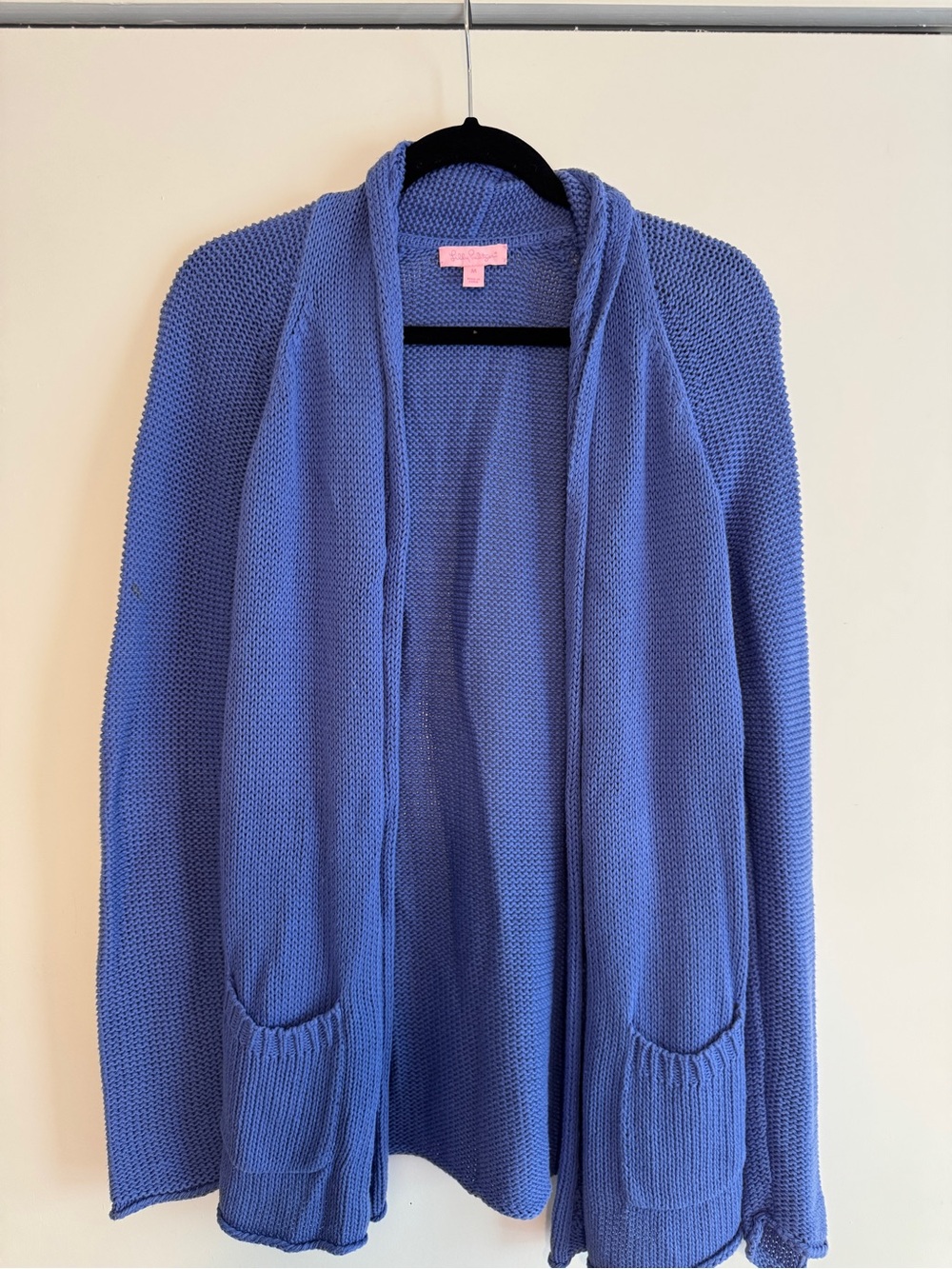 Lilly Pulitzer Periwinkle Blue Open Knit Cardigan